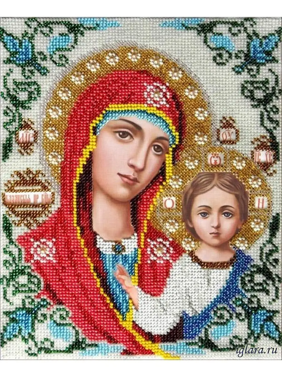 Икона Божией Матери Иверская, набор для вышивания