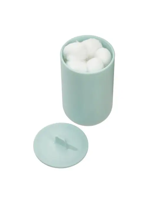 InterDesign Контейнер с крышкой для ванных принадлежностей Soft Aqua пла…, голубой, фото 2