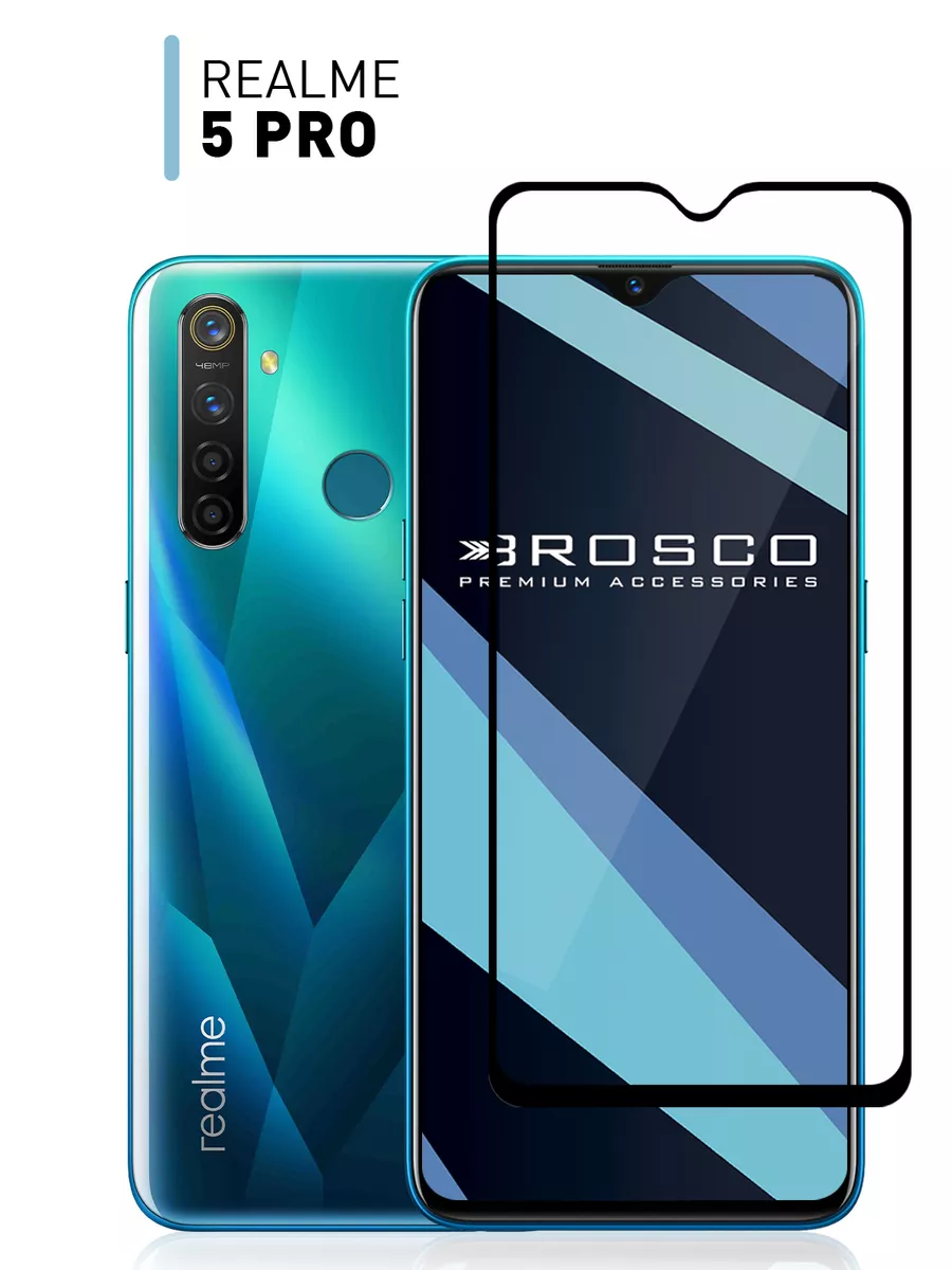 Защитное стекло на Realme 5 Pro Реалми 5 Про Rosco 9759030 купить за 349 ₽  в интернет-магазине Wildberries