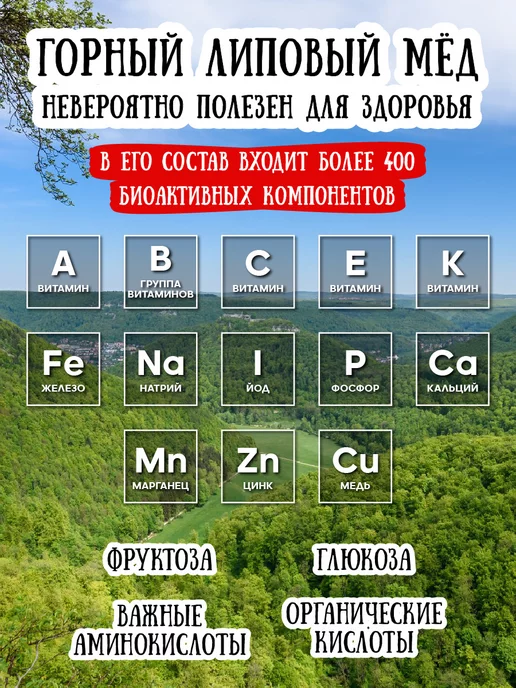 Мёд семьи Мамдеевых Горный липовый мед, натуральный, ПП, вариант, фото 4