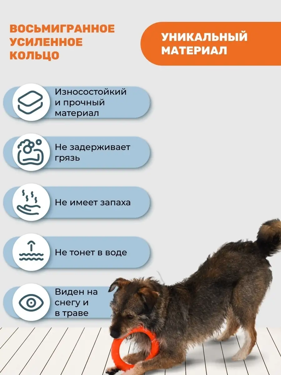 Игрушка для собак, кольцо-пуллер прочный 20см DOGLIKE 9775909 купить за 417  ₽ в интернет-магазине Wildberries