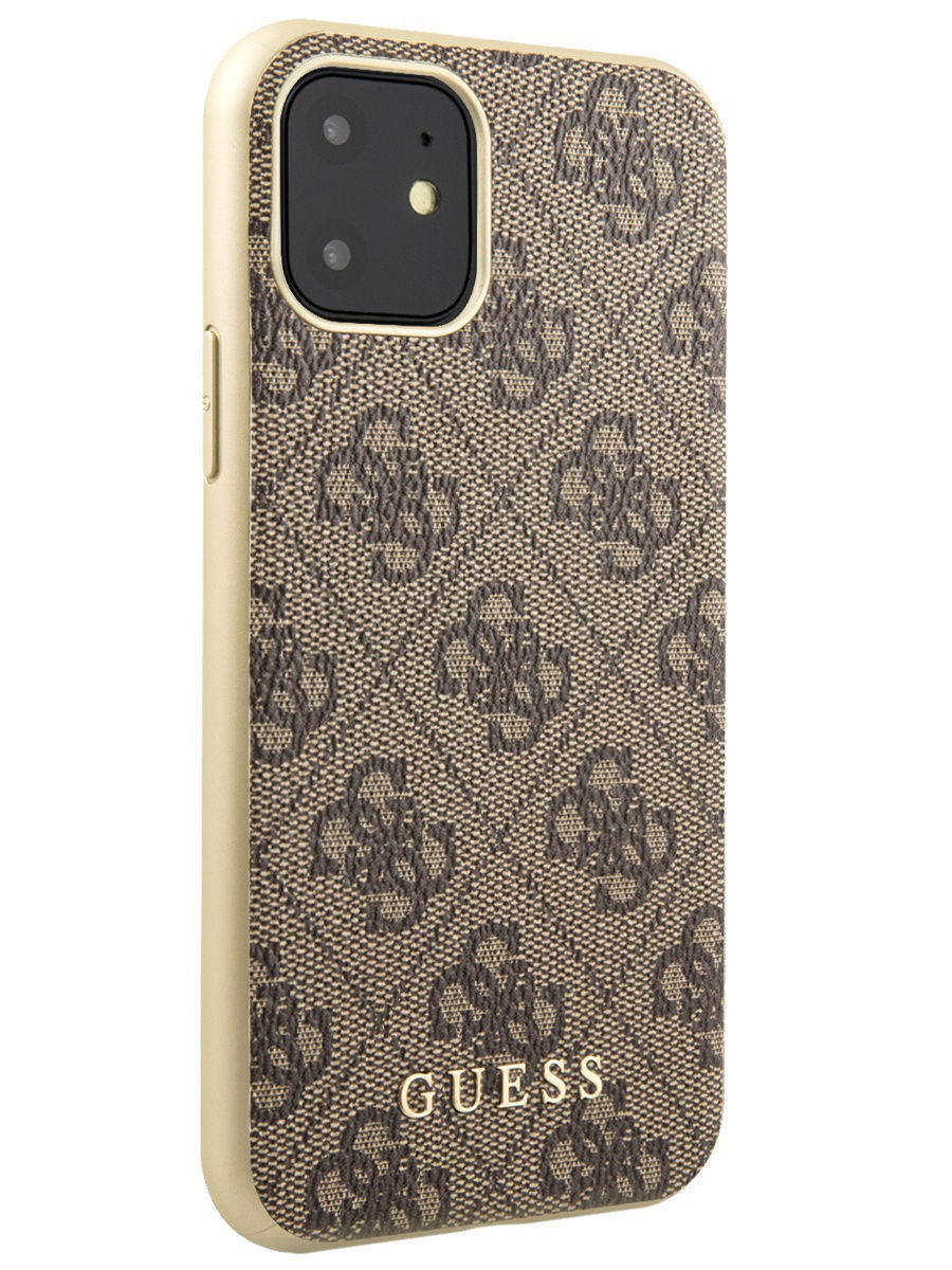 Чехол на iPhone 11 из экокожи PU leather GUESS 9790957 купить за 1 803 ₽ в  интернет-магазине Wildberries