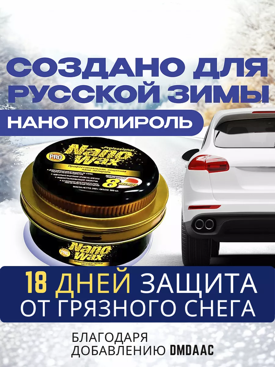 Воск для автомобиля полироль кузова Pro NANO Wax 300 мл Runway 9825950  купить в интернет-магазине Wildberries