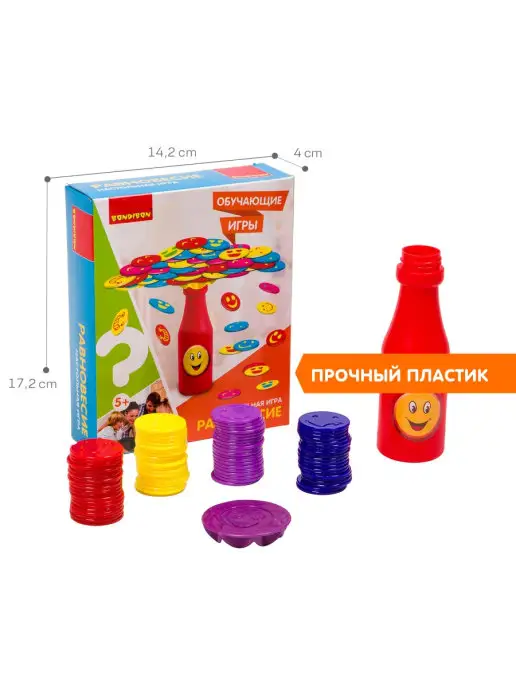 Bondibon Настольная игра Равновесие, голубой, фото 4