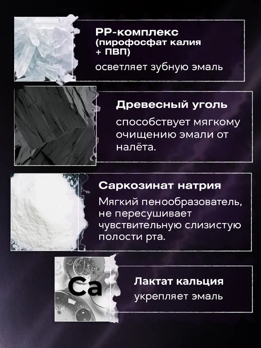 GLOBAL WHITE Отбеливающая зубная паста с углем 100 г RDA 125, 100 г, фото 3