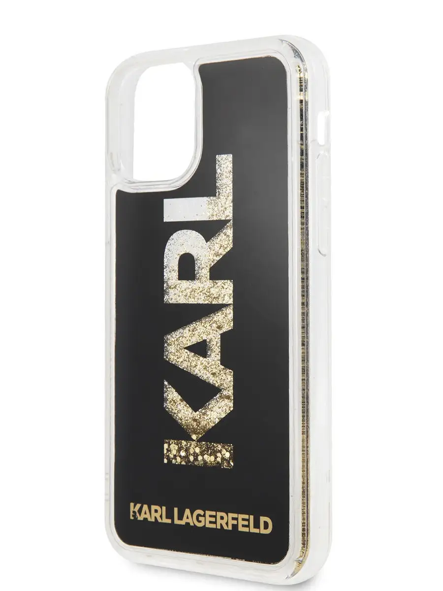 Чехол на iPhone 11 с жидкими блестками Liquid Glitter Karl Lagerfeld  9899650 купить за 1 691 ₽ в интернет-магазине Wildberries