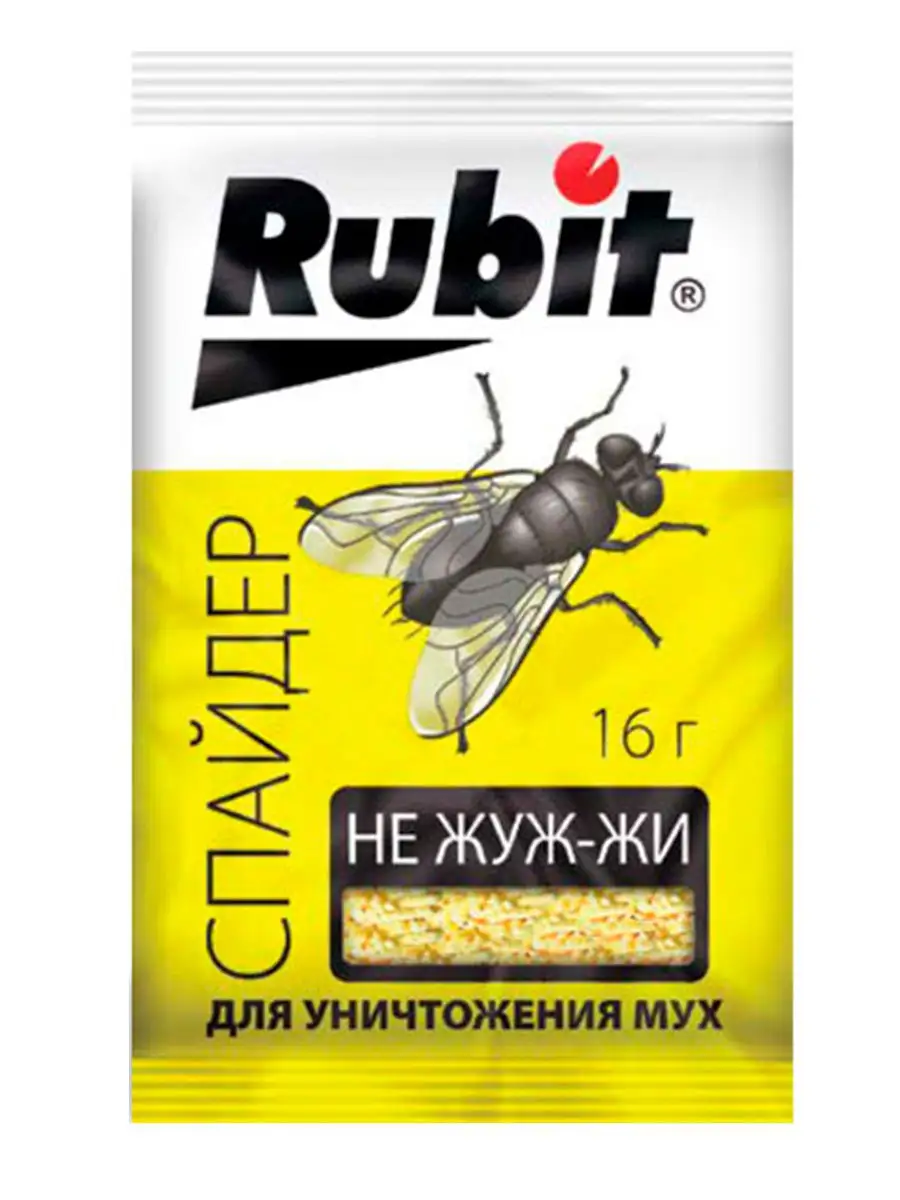 Приманка от мух Спайдер, 16 г Rubit 9903414 купить в интернет-магазине  Wildberries