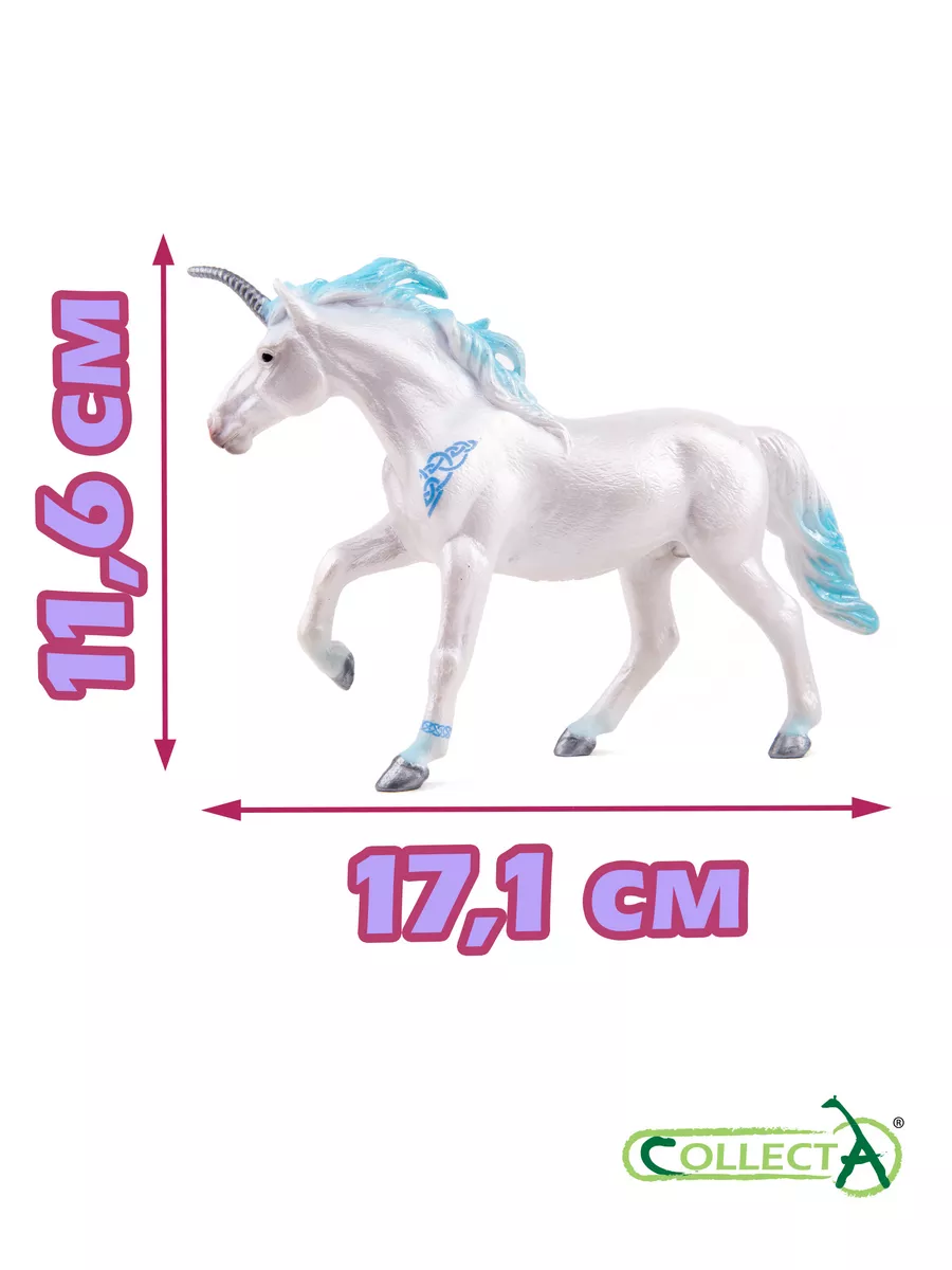 Collecta Единорог голубой фигурка лошади