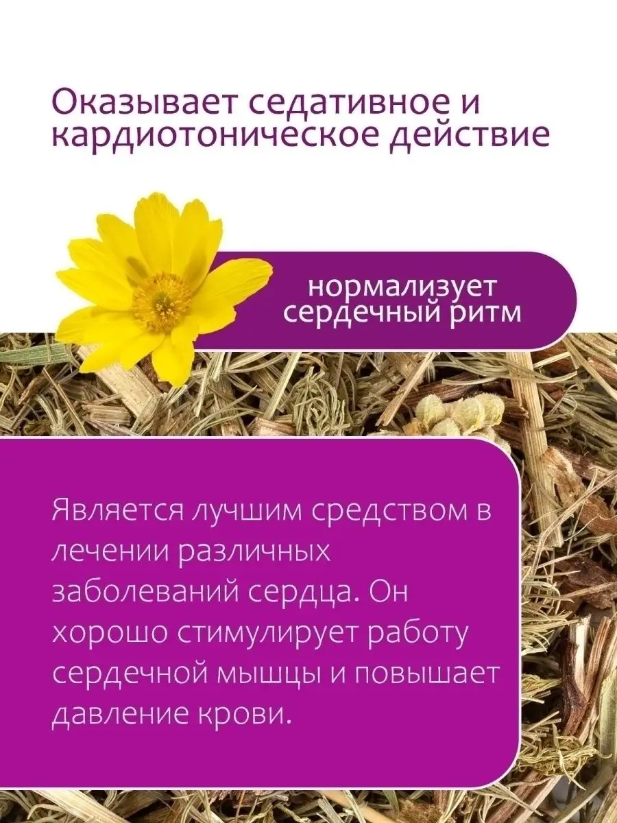 Адонис весенний сушеный травяной сбор Травы Горного Крыма 9981676 купить за  148 ₽ в интернет-магазине Wildberries