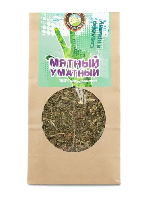 Травы Горного Крыма Мятный уматный травяной чай с мятой сбор рассыпной фиточай, вариант, фото 4