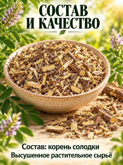 Травы Горного Крыма Корень солодки трава сушеный от кашля, 90 гр, 90 г, фото 8